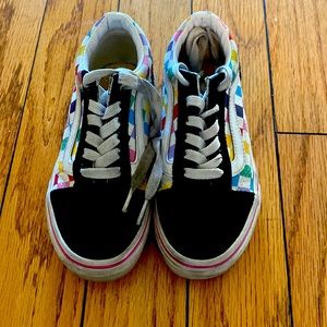 Kid Checkered Rainbow Vans